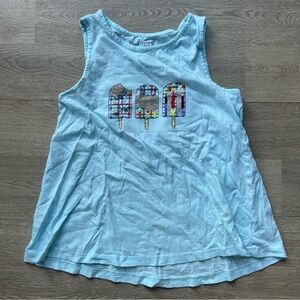 Crown and Ivy Girls Sequined Ice Cream Tank (M)